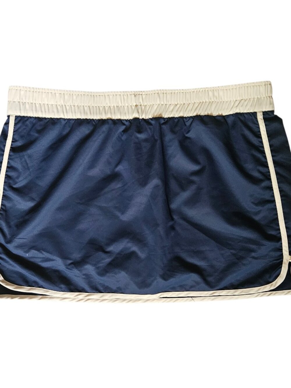 NWT Kavu OUT Skort Women's XL Blue Tan Nylon Pocket Outdoors Hike Camp Summer